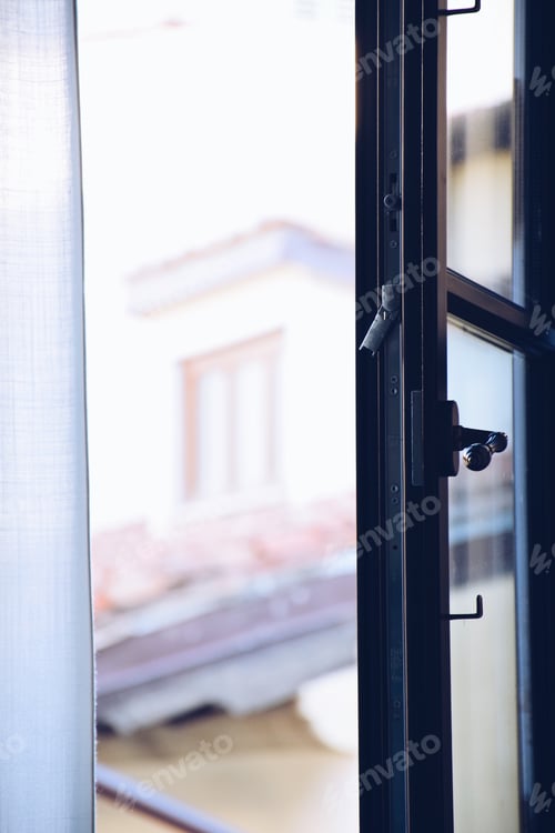 Preview: An open windowpane