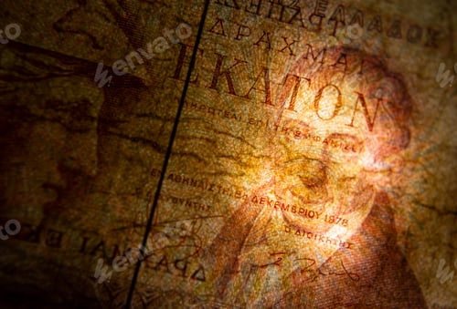 Preview: Old banknote background, currency, great details