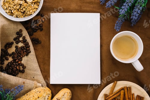 Preview: book, mockup, cover, textbook, realistic