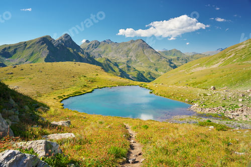 Preview: Landscape of mountain lake