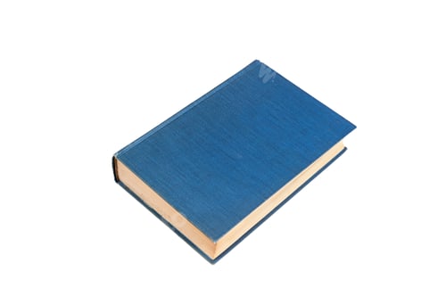 Preview: Blue book isolated on white