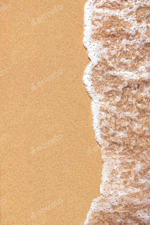 Preview: closeup of sand pattern of a beach in the summer