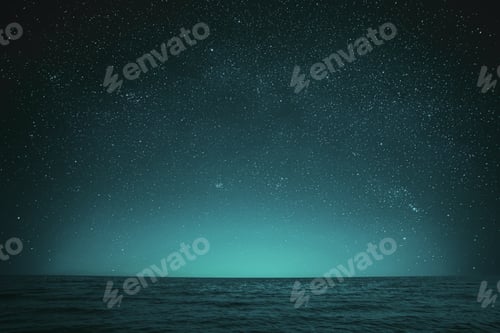 Preview: Azure Sunset On Coast Of Mediterranean Sea. Concept For Rest, Re