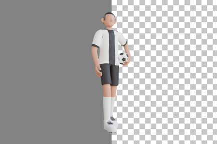 Preview: Football Player 3D Illustration