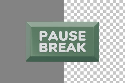 Preview: Pause Break 3D Icon