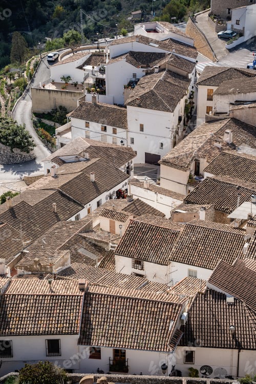 Preview: View of houses in the beautiful village of Guadalest. Alicante Spain