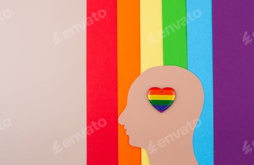 Preview: Pride month concept with LGBTQ flag