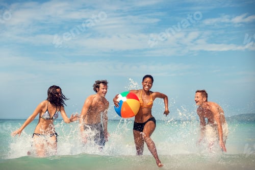 Preview: Beach Ball Sunshine Vacation Tropical Summer Concept