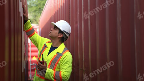 Preview: Engineers inspect the standards of containers that are made and repaired