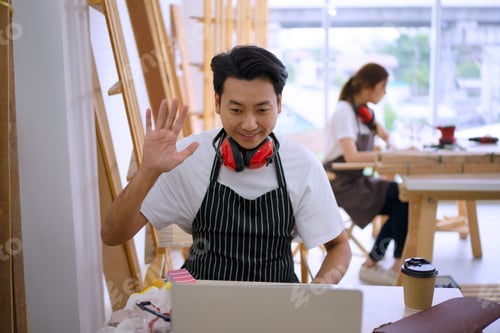 Preview: Carpenter work at workshop.