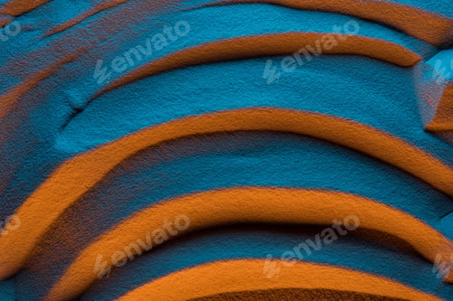 Preview: top view of textured sand background with color filter