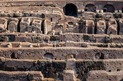 Preview: Long shot of interior of the Colosseum