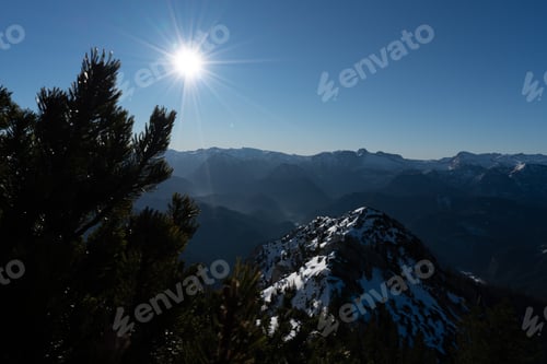 Preview: Mountains on a sunny day