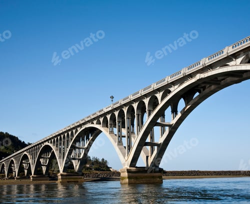 Preview: 46069,Bridge Over Rogue River, Gold Beach, Oregon