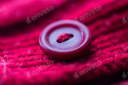 Preview: close up of button sewn to knitted item
