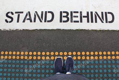 Preview: Stand behind the yellow line on the train station platform