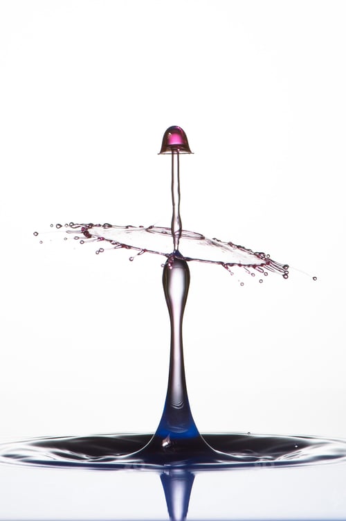 Preview: Splash of colorful liquid with high speed flash