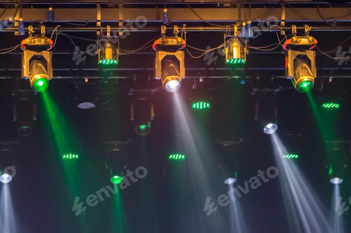 Preview: Spotlights On A Theatre Stage