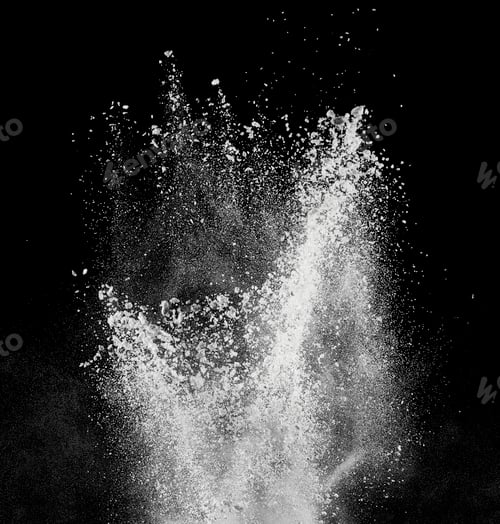 Preview: smoke powder explosion air background shape black dust explode flour inredient paint smoke splash