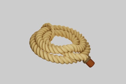 Preview: Twisted rope with wooden cylinder