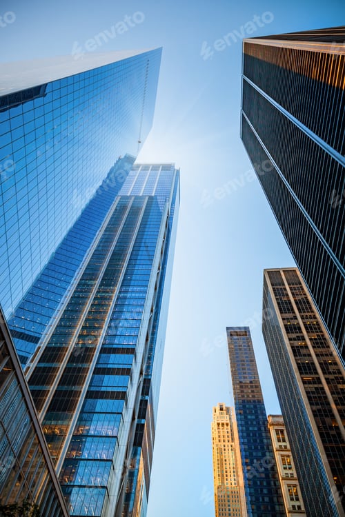 Preview: Skyscrapers skyline in New York City, the USA