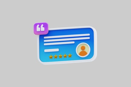 Vorschau: Kundenbewertungskarte mit Bewertung