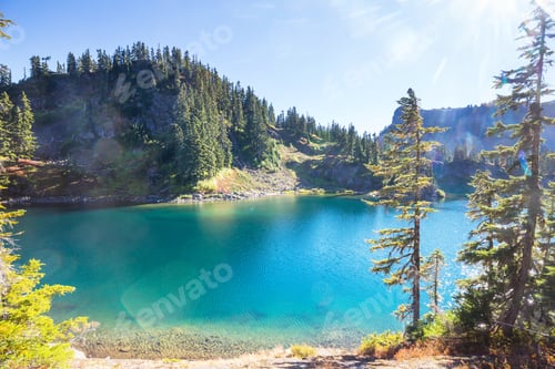 Preview: Mountains lake
