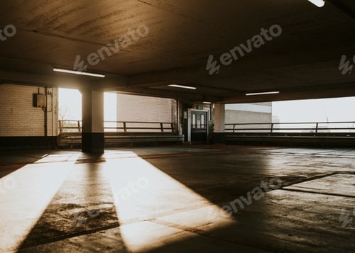 Preview: Empty indoor parking lots during the Coronavirus pandemic in UK