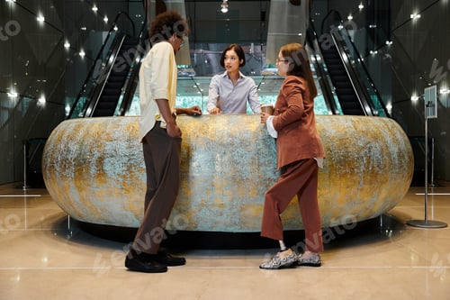 Preview: Office lobby conversation
