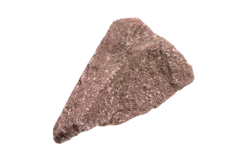 Preview: red sandstone on a white isolated background