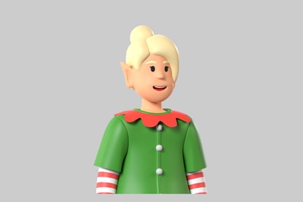 Preview: Cartoon elf character