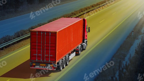 Preview: Van mockup isolated concept, Truck mock up