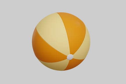 Preview: Inflatable yellow and orange beachball