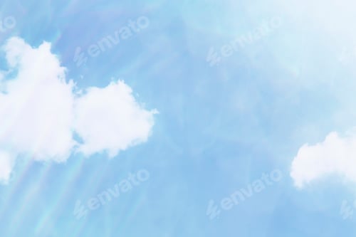 Preview: Cloud patterned blue sky background