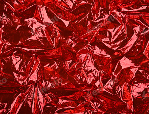 Preview: Abstract background of red crumpled plastic