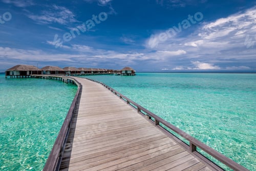 Preview: Beautiful beach with water bungalows