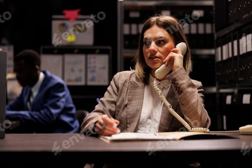 Preview: Investigator working at criminal case