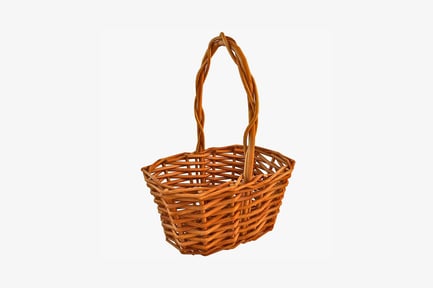 Preview: Woven basket with double handles