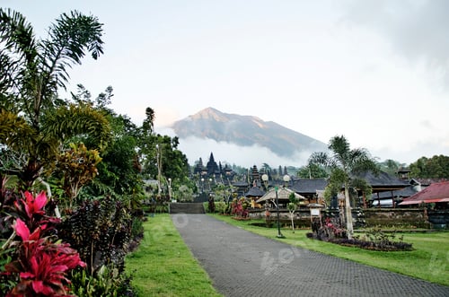 Preview: besakih temple and mount agung in bali indonesia