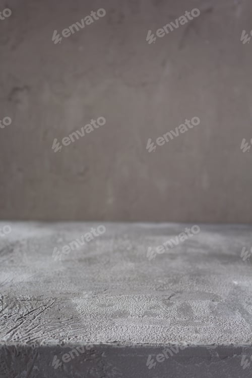 Preview: Empty concrete background surface in front. Plaster background wall texture. Grey stone background