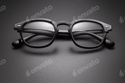 Preview: Black plastic eye glasses