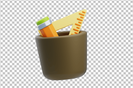 Preview: Pencil Holder 3D Icon