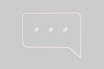 Preview: White speech bubble with three dots.