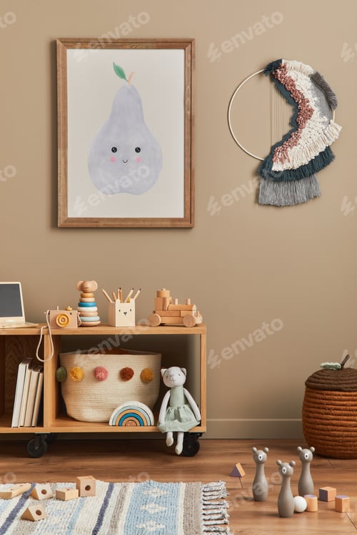 Preview: Stylish scandinavian newborn baby room