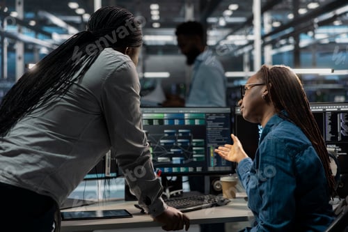 Preview: Data center software developers using PC to visualize AI neural networks
