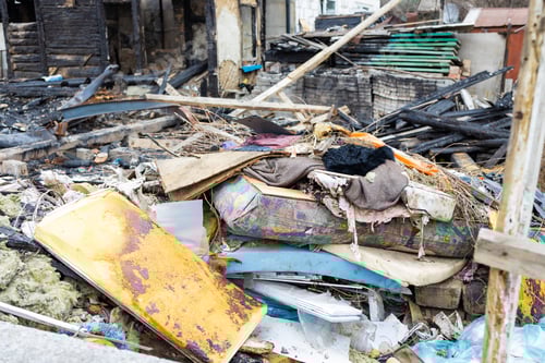 Preview: a Russian bomber dropped bombs on a civilian house in Kyiv, Ukraine. War in Ukraine. house destroyed