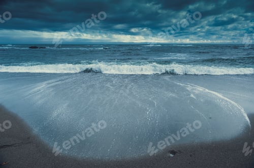 Preview: Water sea background nature Atlantic ocean beach