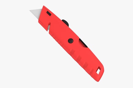 Preview: Retractable Blade Box Cutter - Heavy Duty