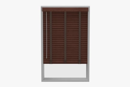 Preview: Wood Slat Blinds with Fabric Tape