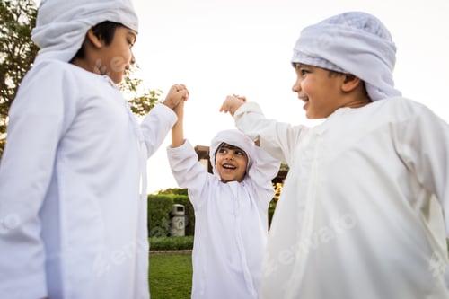 Preview: Group of middle eastern kids in Dubai